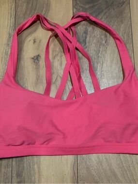 Lululemon Sports Bra Womens Pink Size (see Photos) Support Athletic Yoga Gym